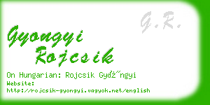 gyongyi rojcsik business card